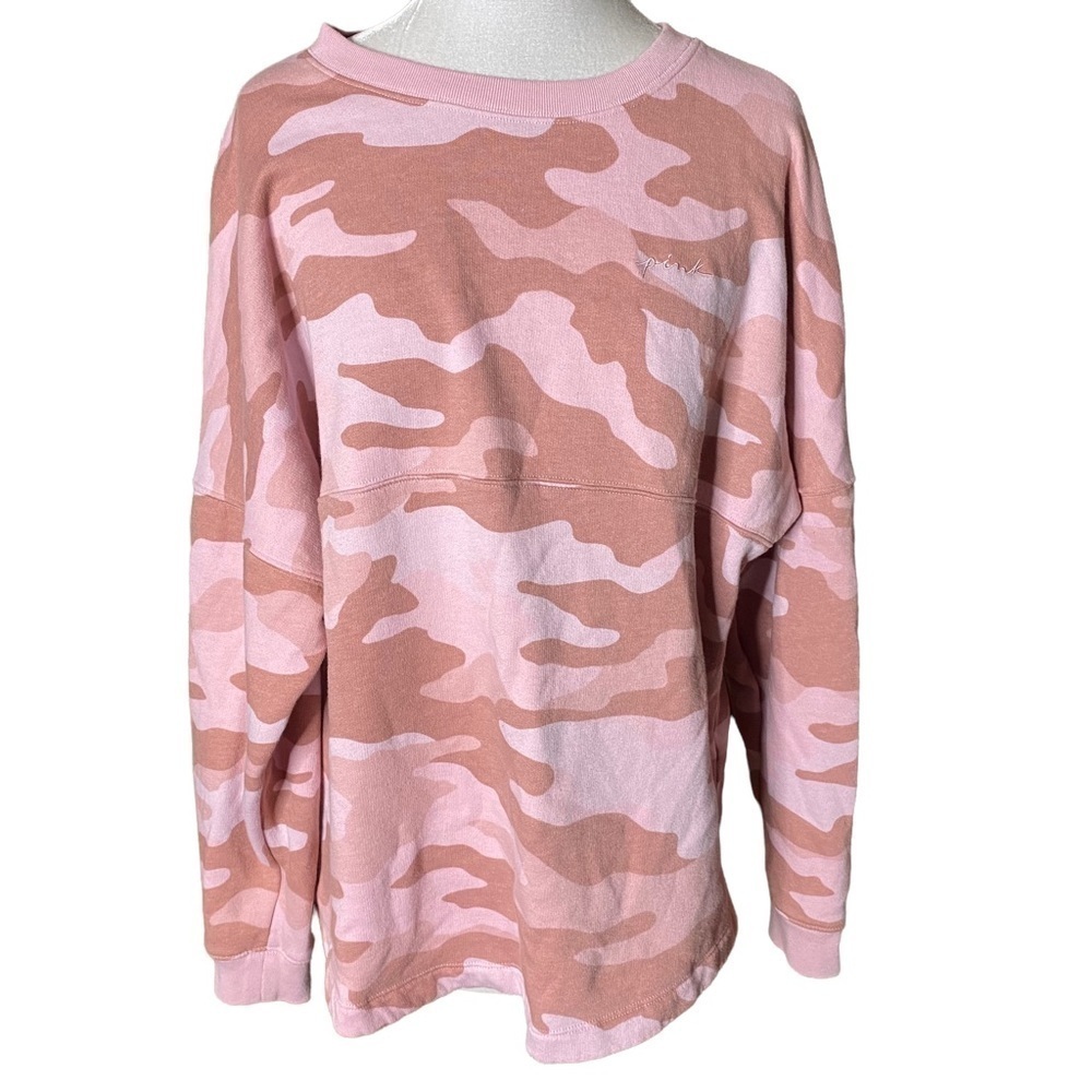 PINK Victoria’s Secret Camo Sweatshirt. Size Large